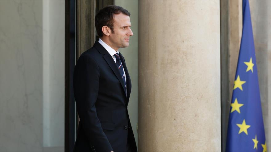 El presidente francés, Emmanuel Macron, en el Palacio Presidencial del Elíseo en París, 16 de mayo de 2017.