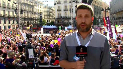Unidos Podemos defiende la moción de censura contra Rajoy