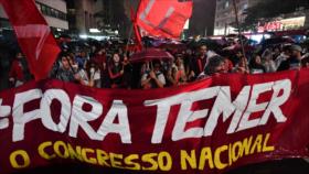 Brasileños vuelven a exigir renuncia de Temer y nuevos comicios	