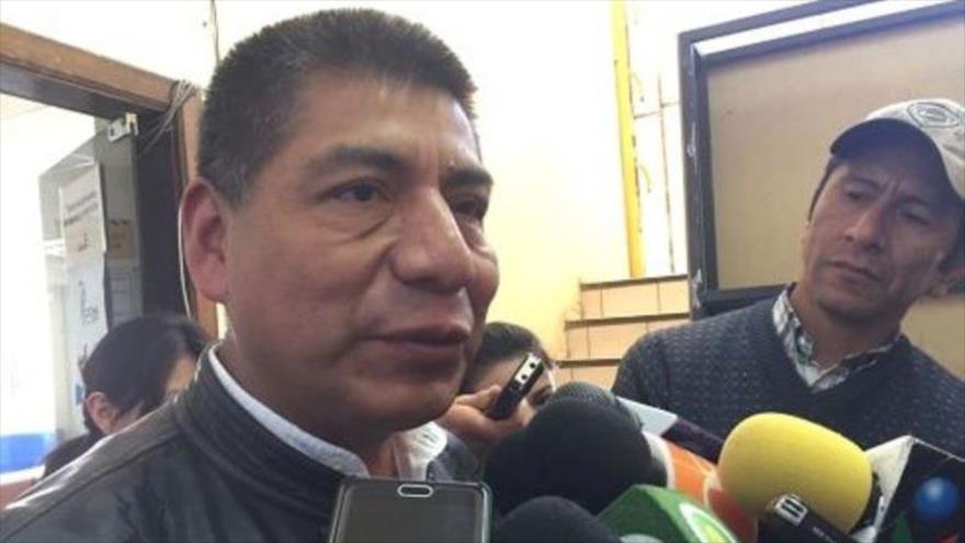 El canciller de Bolivia, Fernando Huanacuni, en declaraciones a la prensa, 21 de mayo de 2017.