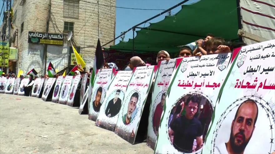 Palestinos celebran huelga general en solidaridad con los presos