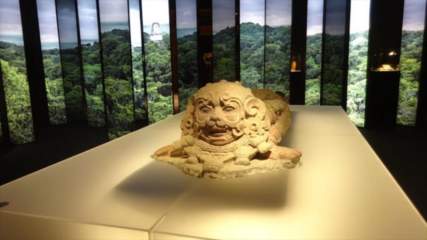 Una de las piezas de gran formato de la muestra sobre los Mayas que se podrá ver en el Museo Arqueológico Provincial de la Diputación de Alicante (MARQ), España.