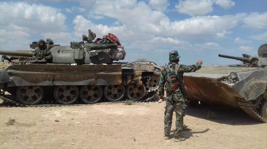 Las Fuerzas Tigre del Ejército sirio en el este de Alepo, norte de Siria, 23 de mayo de 2017.