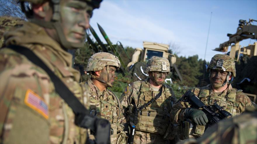 Efectivos de EE.UU. en una maniobra militar de la OTAN en Polonia, 30 de enero 2017.