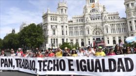 Madrid, epicentro de otra masiva Marcha de la Dignidad 