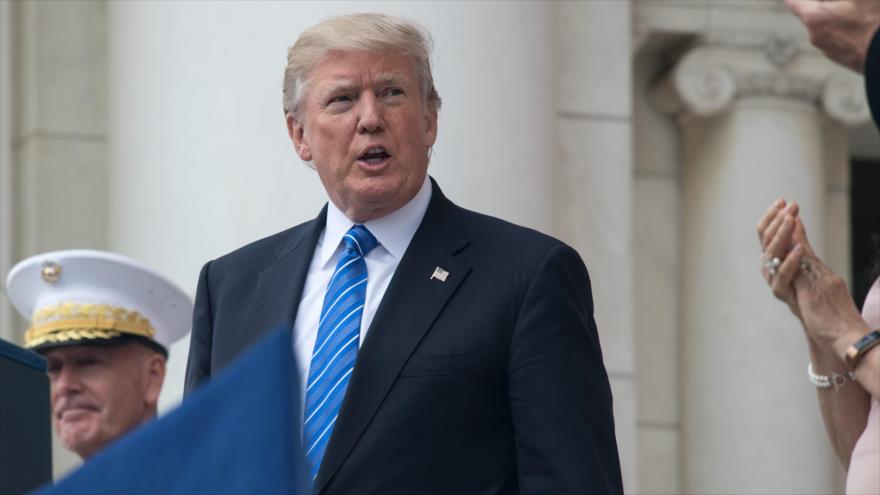 El presidente de EE.UU., Donald Trump, en el estado nororiental de Virginia, 29 de mayo de 2017.