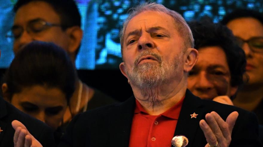 El expresidente brasileño Luiz Inácio Lula da Silva durante el Congreso Nacional del Partido de los Trabajadores (PT) en Brasilia, 1 de junio de 2017.