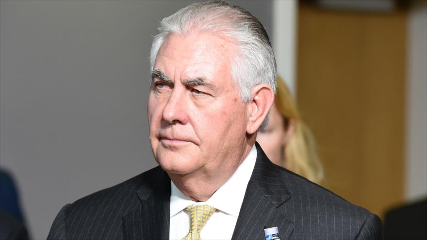 El secretario de Estado de EE.UU., Rex Tillerson, en Bruselas, 25 de mayo de 2017.