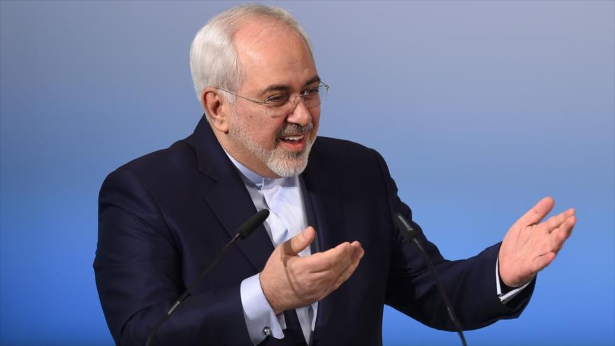 El canciller iraní, Mohamad Yavad Zarif, en la Conferencia de Seguridad de Múnich en Alemania, 19 de febrero de 2017.