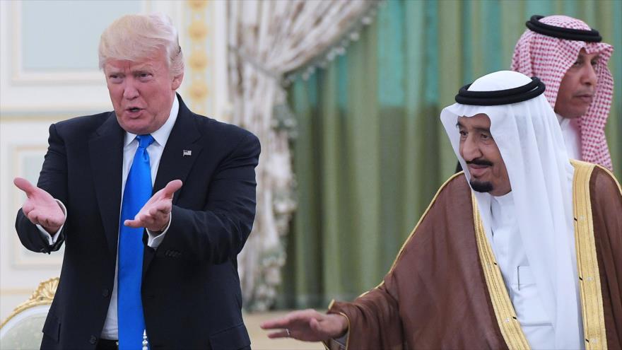 El presidente de EE.UU., Donald Trump (izqda.), y el rey saudí, Salman bin Abdulaziz Al Saud, 20 de mayo de 2017.