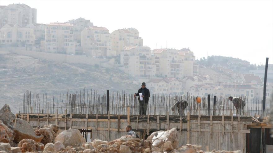 Fachada del asentamiento ilegal israelí Efrat, en la Cisjordania ocupada, 29 de diciembre de 2016.