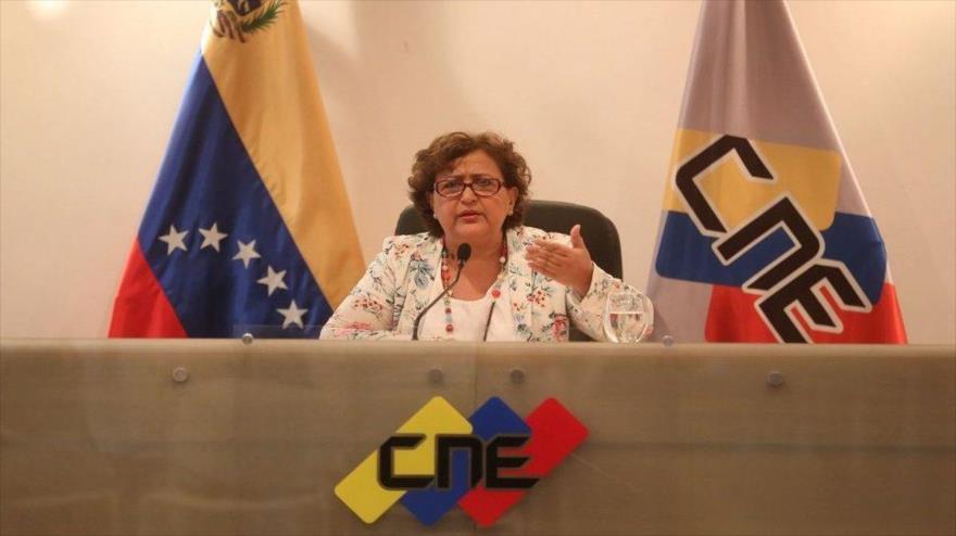 La presidenta del Consejo Nacional Electoral (CNE) de Venezuela, Tibisay Lucena.
