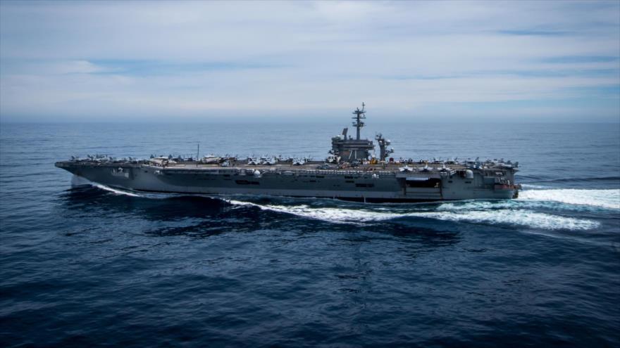 El portaaviones USS Theodore Roosevelt (CVN-71) en el océano Pacífico, 17 de abril de 2017.