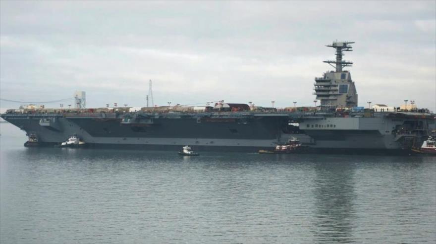 El portaaviones estadounidense USS Gerald Ford.