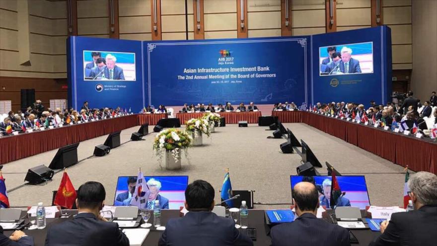Venezuela participa en la reunión para discutir las prioridades de inversión en infraestructura del BAII en Corea del Sur, 16 de junio de 2017.