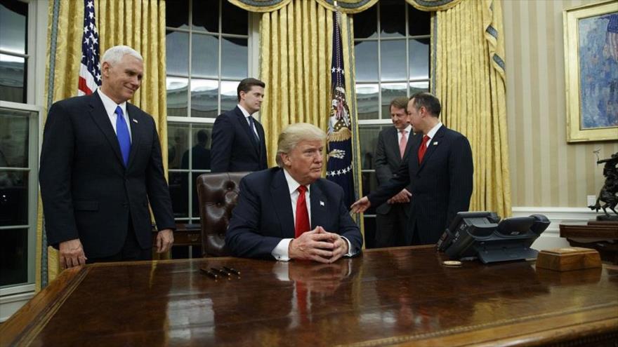 El presidente de Estados Unidos, Donald Trump, en la Casa Blanca.