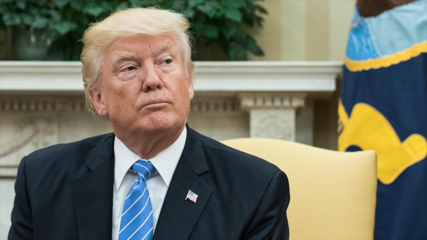 El presidente de EE.UU., Donald Trump, en la Casa Blanca, 20 de junio de 2017.