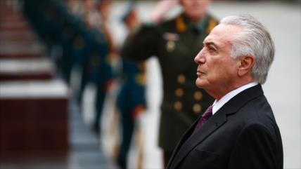 Policía brasileña entrega informe de pesquisas sobre Temer