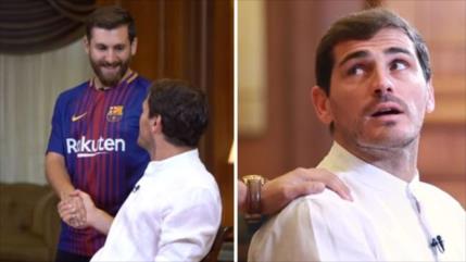 Vídeo: el doble iraní de Messi sorprende a Iker Casillas 