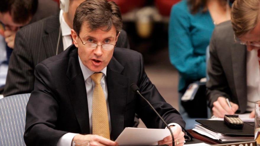 El exjefe de MI6 John Sawers ofrece un discurso en el Consejo de Seguridad de las Naciones Unidas.