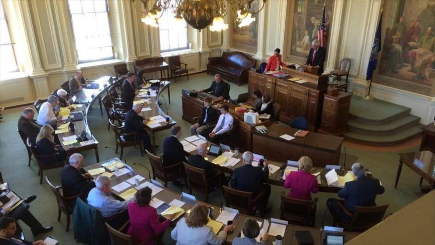 El Senado del estado de New Hampshire, en noreste de Estados Unidos.