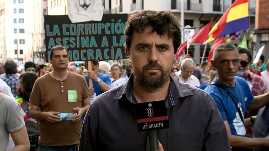 Madrileños se movilizan contra la corrupción sistemática del PP