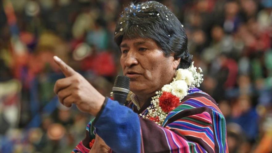 El presidente boliviano, Evo Morales, en Potosí, Bolivia 24 de junio de 2017.
