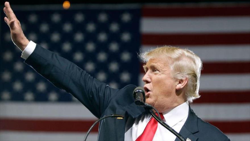 El presidente de Estados Unidos, Donald Trump, durante un discurso en un evento.