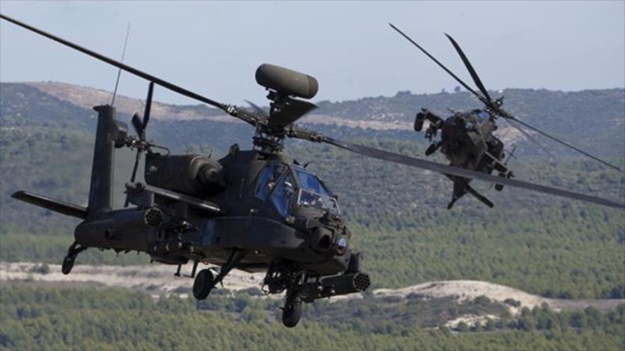 EEUU prueba con éxito arma para helicóptero Apache