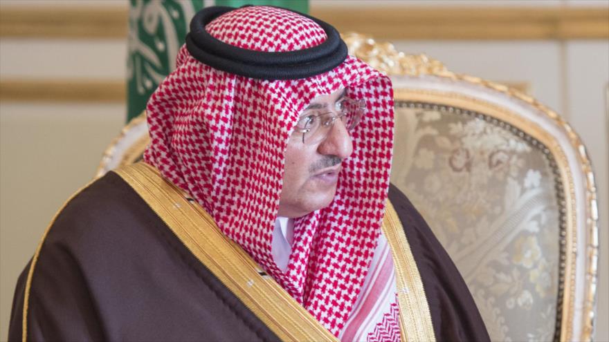 El depuesto príncipe heredero saudí Mohamad bin Nayef en el Palacio Real Saudí, 4 de abril de 2017.