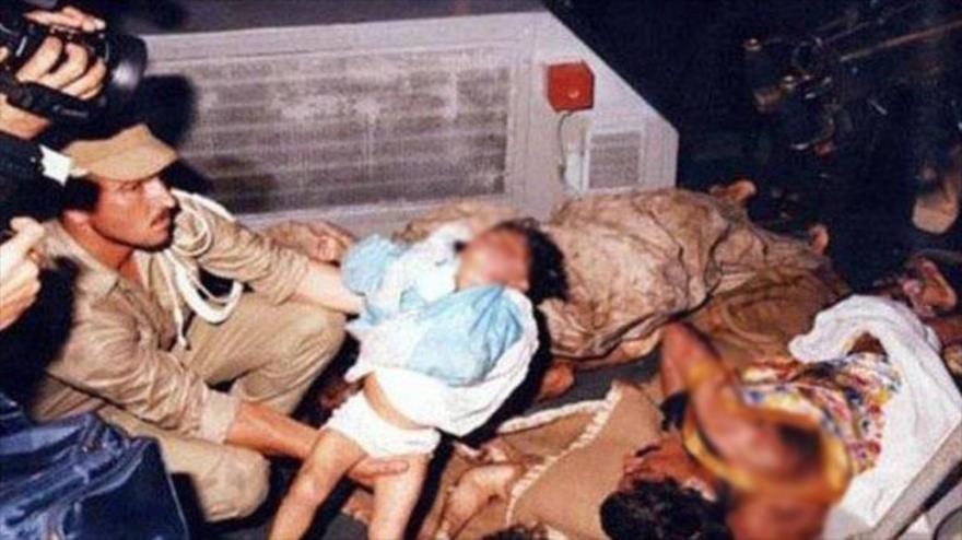 Civiles muertos en ataque del crucero estadounidense USS Vincennes (CG-49) contra un avión pasajero iraní, ocurrido el 3 de julio de 1988.