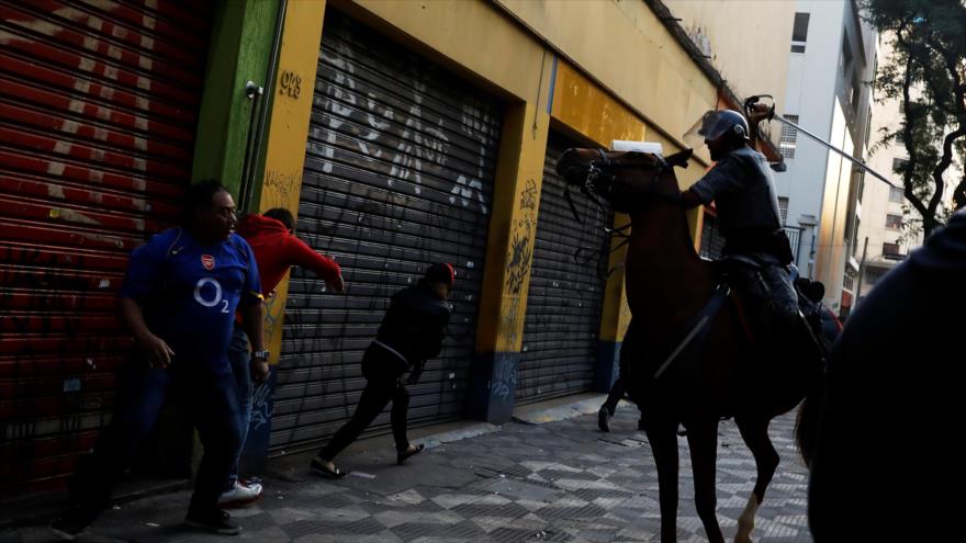 Huelga en Brasil con gritos de ‘Fuera Temer’, piquetes y choques