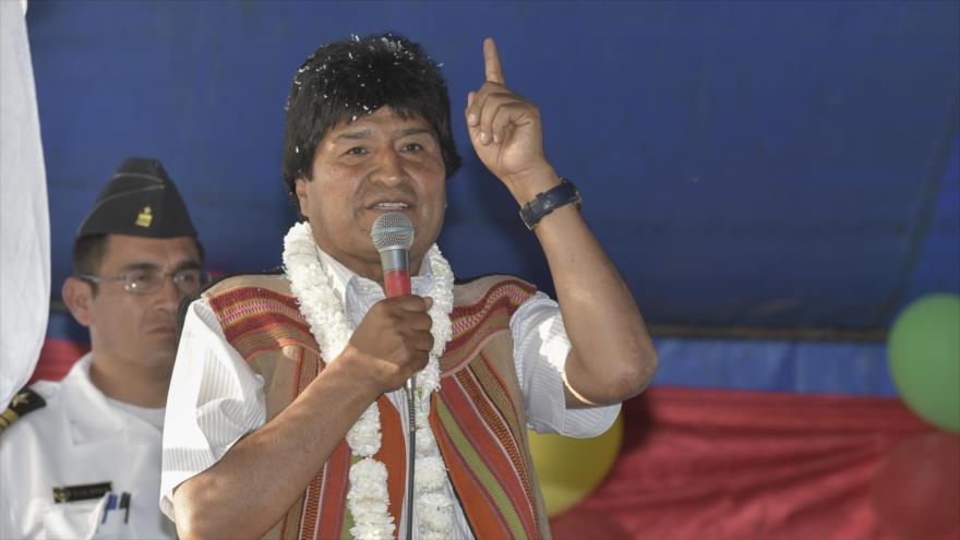 El presidente de Bolivia, Evo Morales, en un acto público en Cochabamba, 29 de junio de 2017.