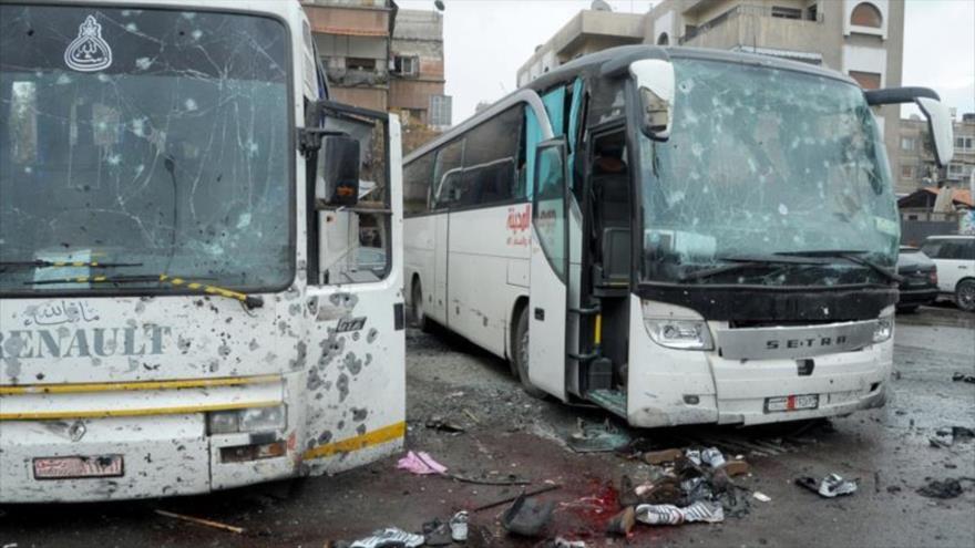  Atentado con coche bomba deja 18 muertos en Damasco