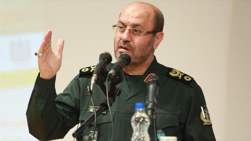 El ministro de Defensa iraní, el general de brigada Husein Dehqan, en un acto oficial en Teherán, la capital persa.