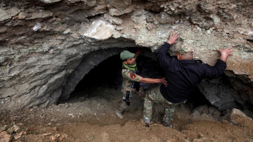 Fuerzas iraquíes encuentran un campo subterráneo de entrenamiento perteneciente a Daesh en Mosul.