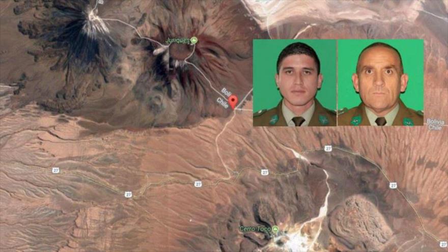 El suboficial Jaime Rubén Pezo (dcha.) y el cabo segundo Nicolás Morales fueron detenidos al cruzar la frontera boliviana, 7 de julio de 2017.