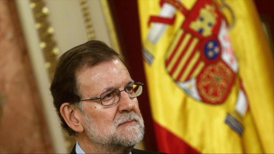 El presidente del Gobierno español, Mariano Rajoy, en el Congreso de los Diputados, en Madrid (capital de España), 27 de junio de 2017.