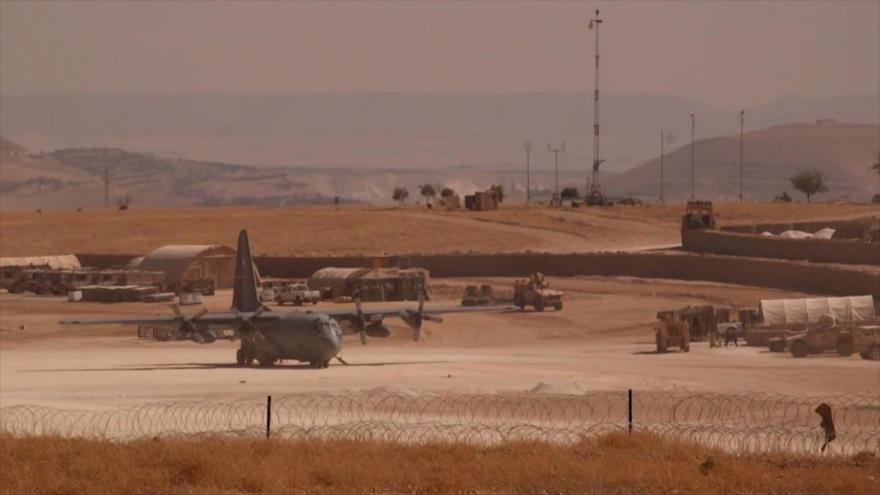 La base militar estadounidense en la provincia de Alepo, en el norte de Siria.