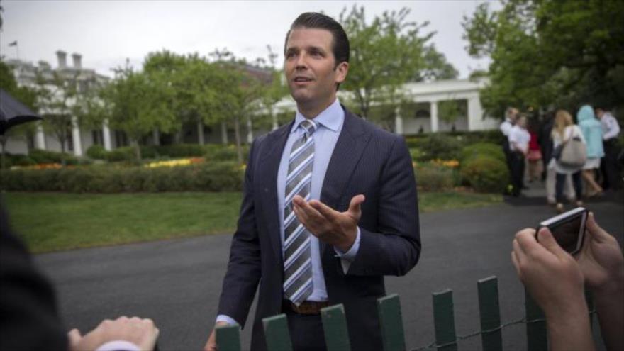 Donald Trump Jr., hijo del presidente de Estados Unidos, Donald Trump, en Washington, 17 de abril de 2017.