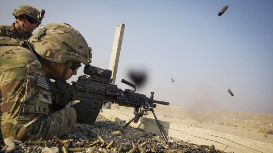 Soldados estadounidenses durante una misión de entrenamiento cerca de la base de operaciones de Gamberi en la provincia de Laghman, en Afganistán.