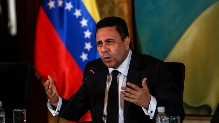 El canciller venezolano, Samuel Moncada.