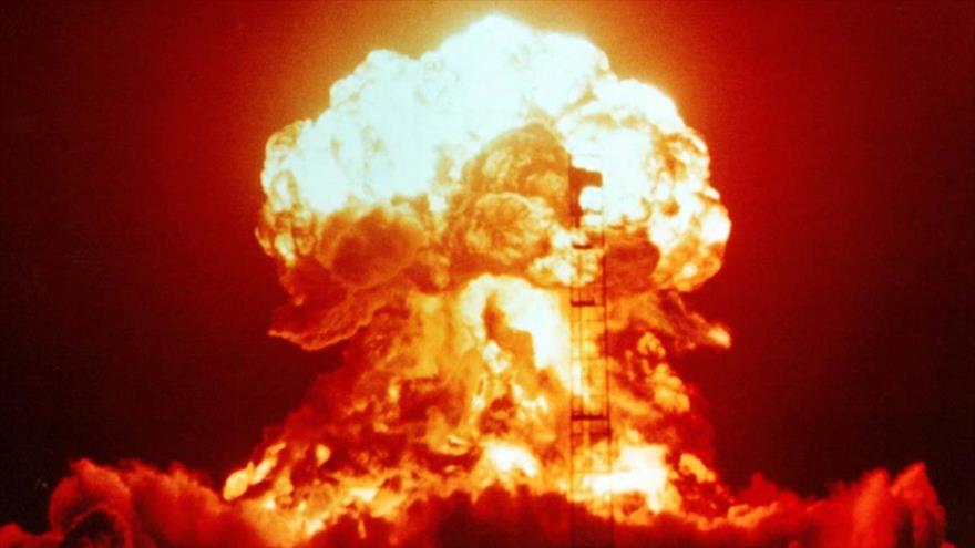 Una prueba de una bomba atómica de Estados Unidos.