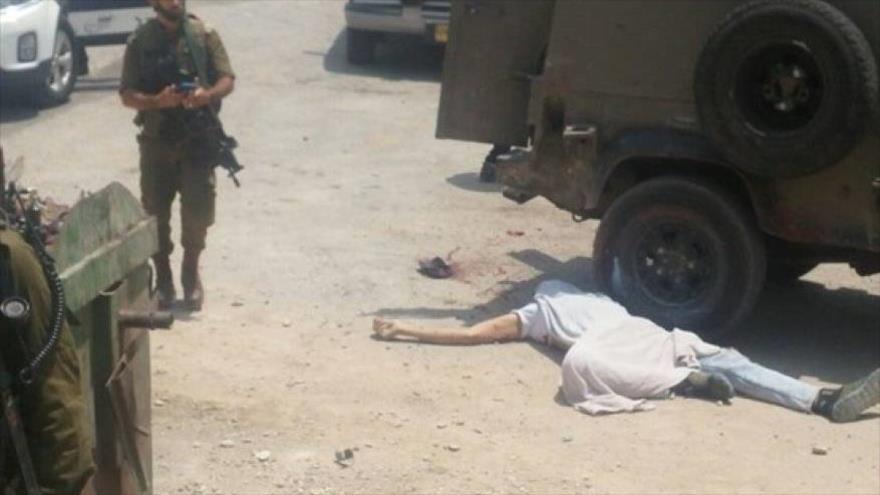 Policía israelí dispara y atropella a un palestino en Cisjordania