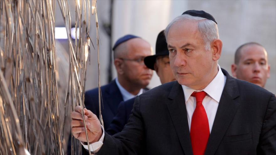 El primer ministro israelí, Benyamin Netanyahu, en un acto en Budapest (capital de Hungría), 19 de julio de 2017.