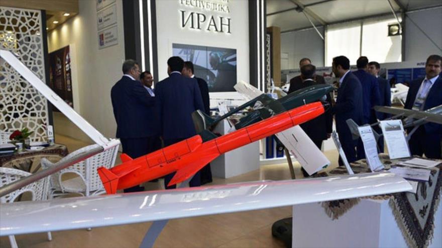 La caseta de Irán en la Exhibición Aérea MAKS-2017 celebrada en la ciudad rusa de Zhukovsky, 19 de julio de 2017.
