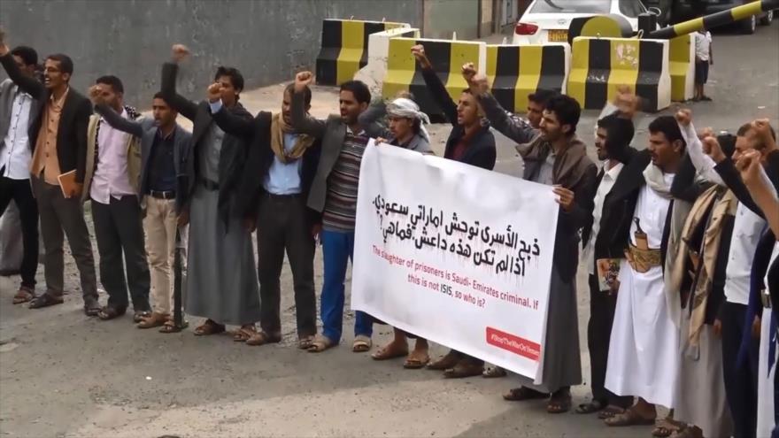Yemeníes rememoran aniversario de bombardeos saudíes en Al-Moja