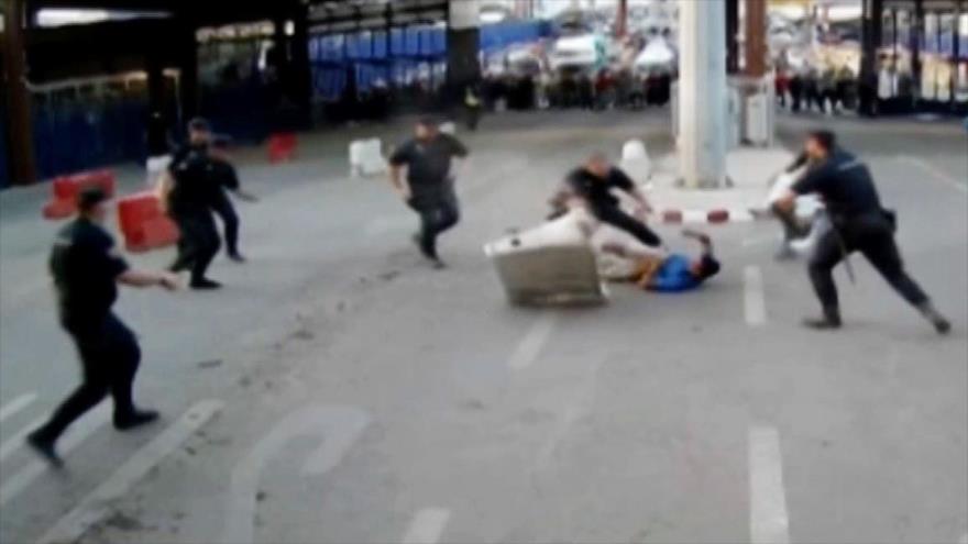 Vídeo: Asaltante hiere con cuchillo a guardia fronterizo español