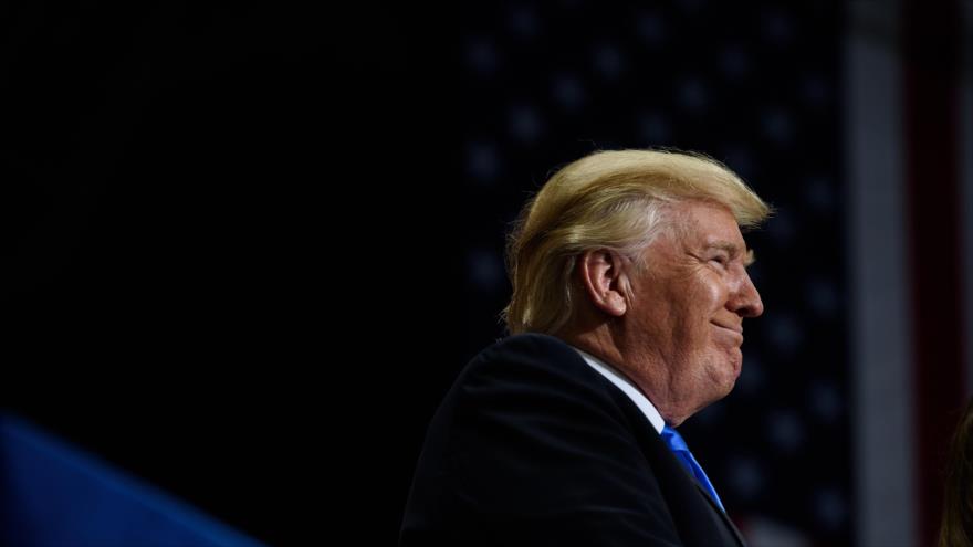 El presidente de EE.UU., Donald Trump, durante una reunión en el estado de Ohio (noreste), 25 de julio de 2017.