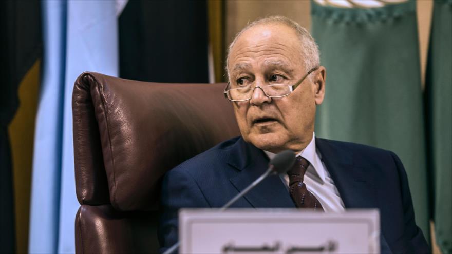 El secretario general de la Liga Árabe, Ahmed Abul Gheit, 27 de julio de 2017.